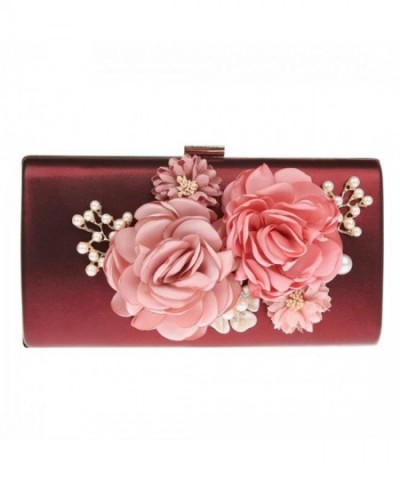 EPLAZA Capacity Evening Handbags burgundy