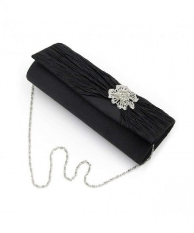 Elegant Pleated Leaves Crystal Evening