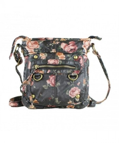 Hipster Vintage Rose Crossbody Purse