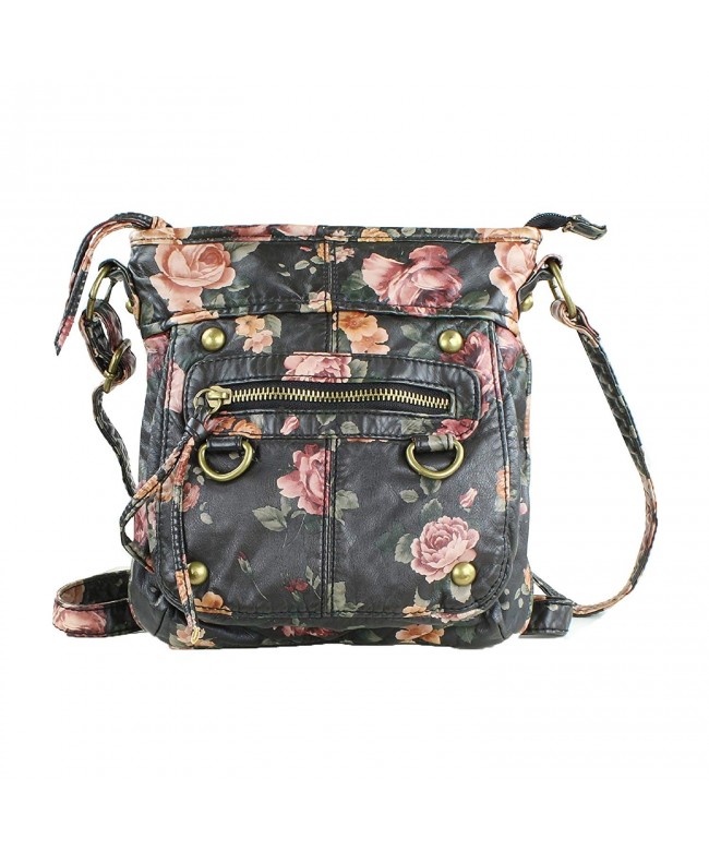 Hipster Vintage Rose Crossbody Purse