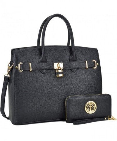 Jshop Womens Padlock Satchel Wallet