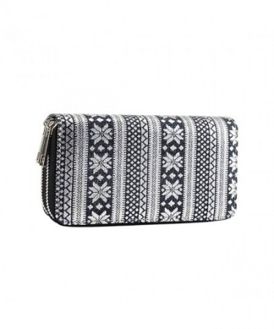 Double Zipper Wallet Handbag Organizer