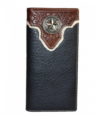 cowboy genuine leather concho bifold