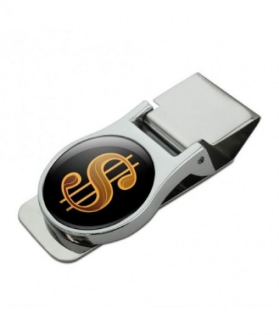 Dollar Symbol Satin Chrome Plated