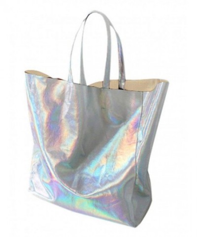 Choies Womens Hologram PU Shopper