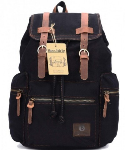 Berchirly Leather Backpack Rucksack Bookbag