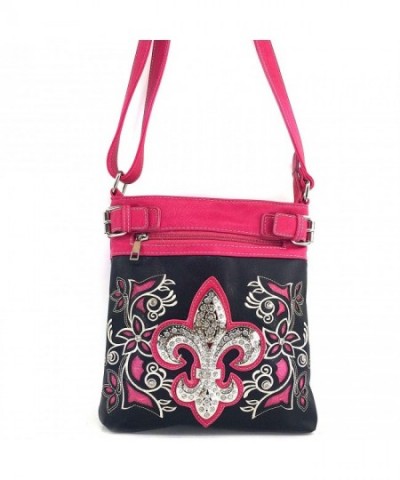 Justin West Rhinestone Messenger Crossbody