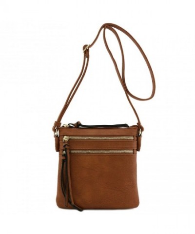 Functional Multi Pocket Crossbody Brown