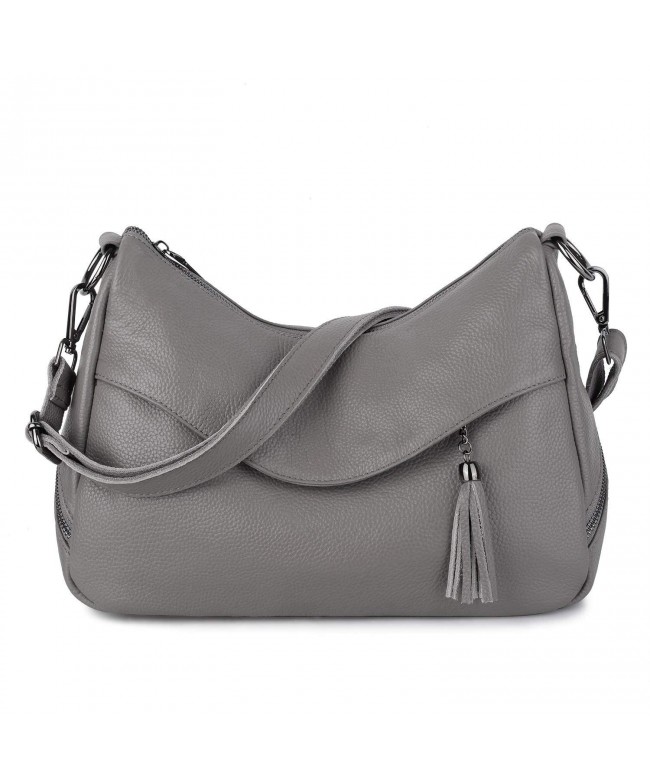 YALUXE Cowhide Leather Shoulder Handbag