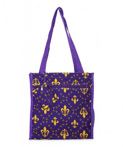 Ever Moda Fleur de Lis Tote Bag