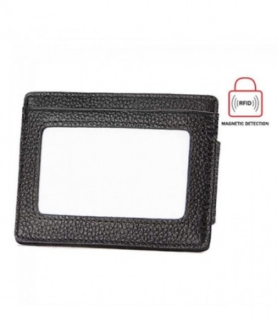 Wallet Magnetic Leather Minimalist Wallets
