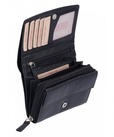 Avanco Womens Leather Purse Black