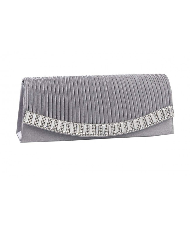 Damara Practical Rhinestones Pleated Evening