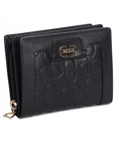 SADDLER Leather Monogrammed Bi fold Backside