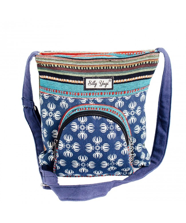 Cottton Canvas Crossbody Shoulder Blue One