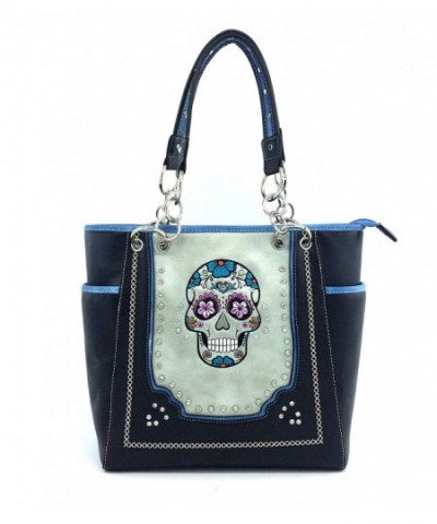 Tote Western Shoulder Skull Rhinestore