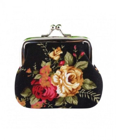 Sannysis Vintage Flower Wallet Clutch