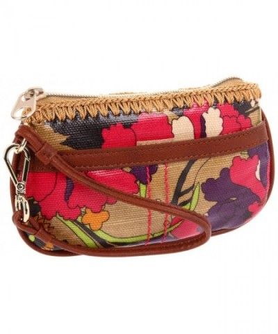 Artist Circle Wristlet Wallet Flower